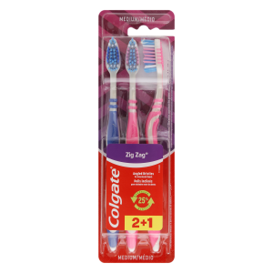 Colgate T/b Zigzag Medium 2+1  1x3's